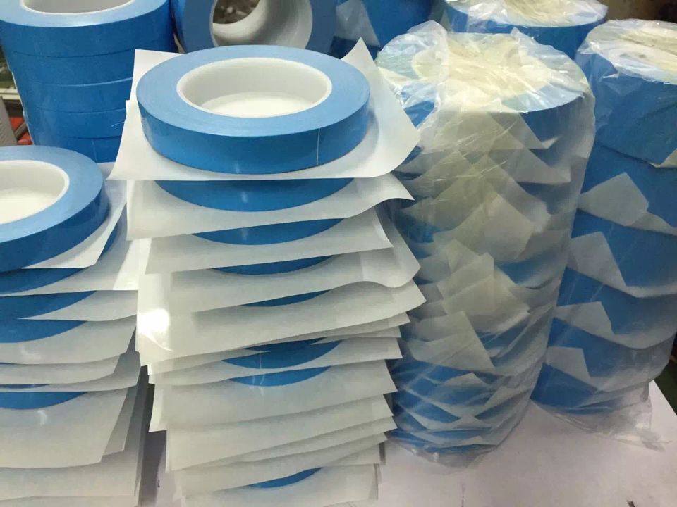 蓝膜高粘性导热胶
